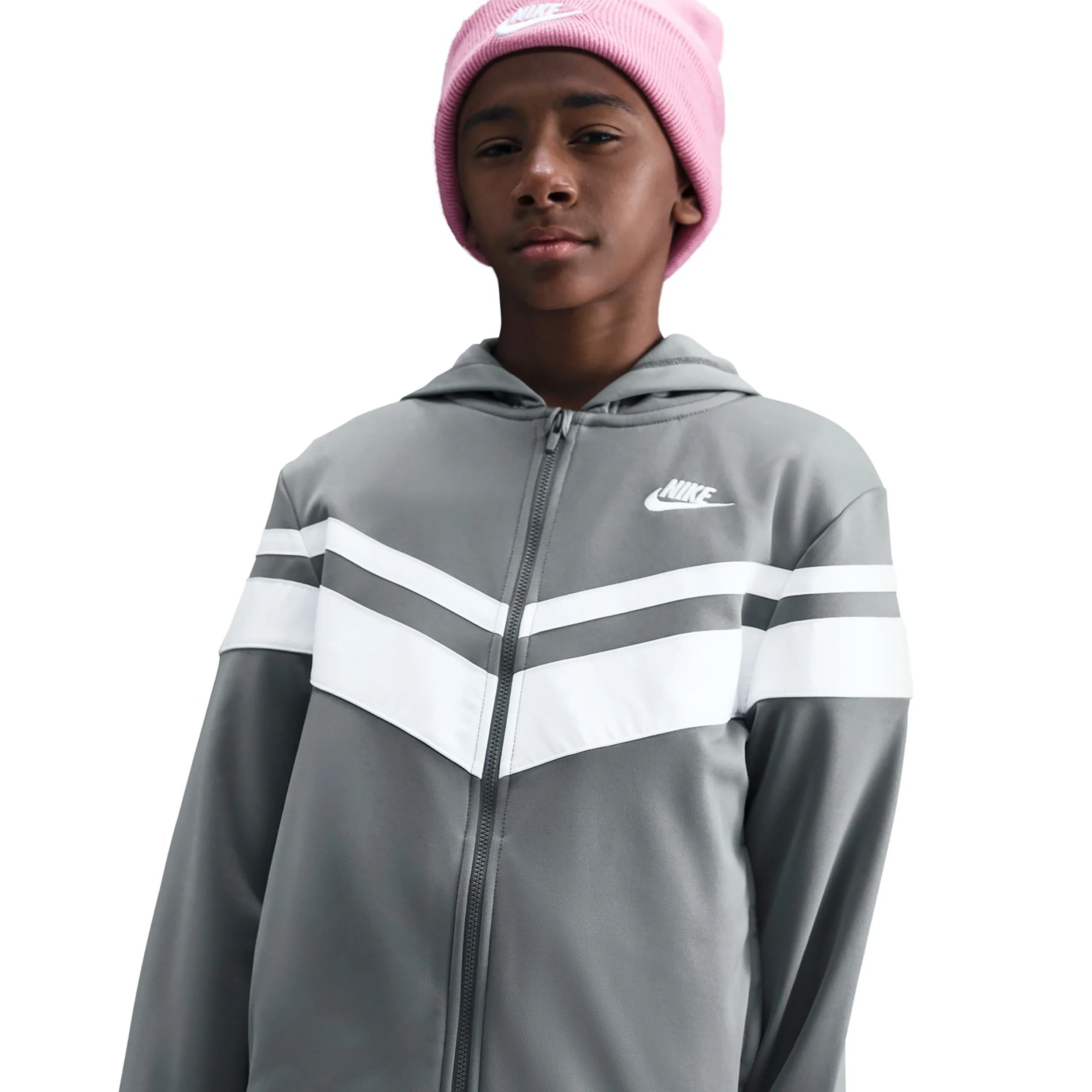 Sportswear Chándal Niños - gris, blanco - Image 3