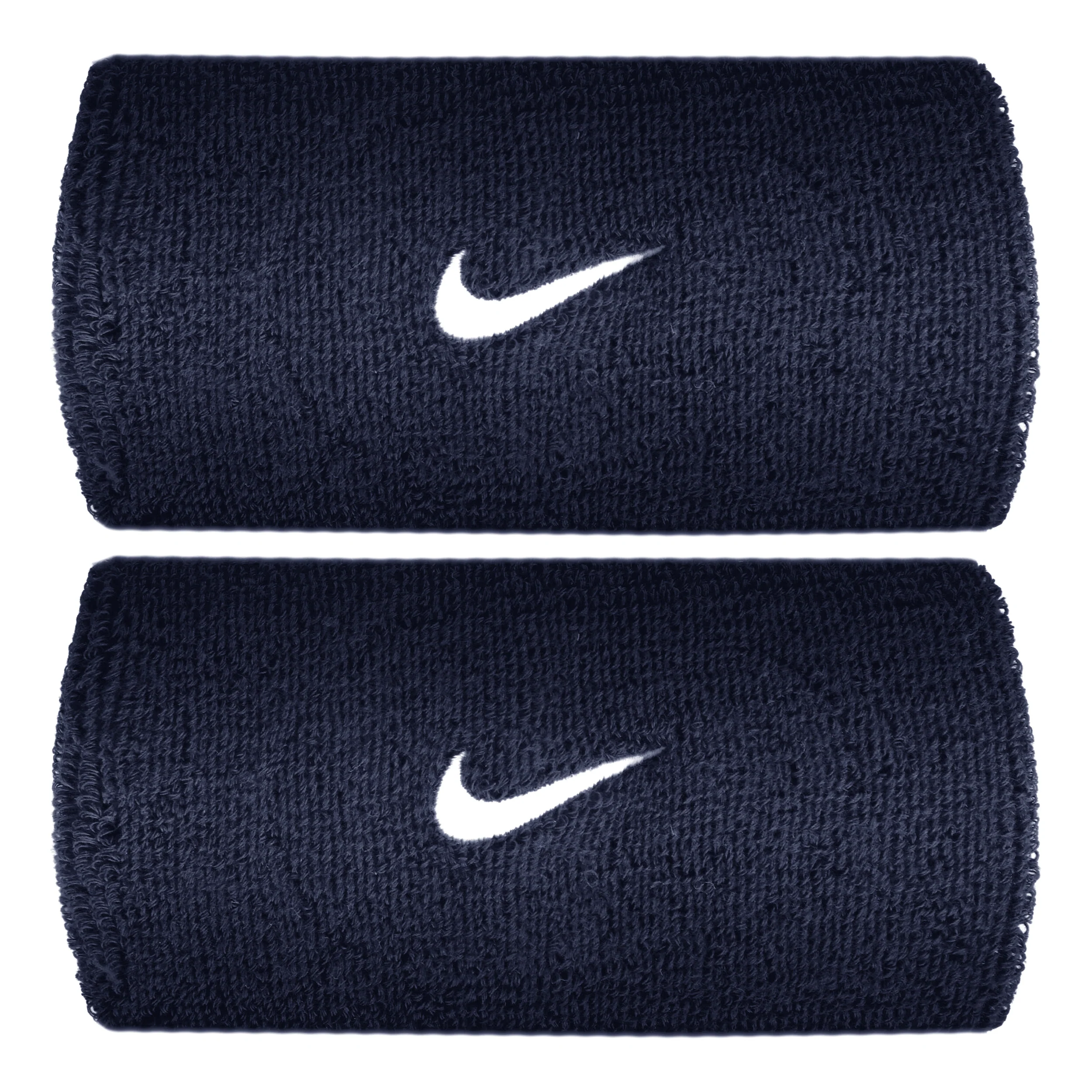 Swoosh Classic Doublewide Cinta para sudor largo - azul oscuro, blanco
