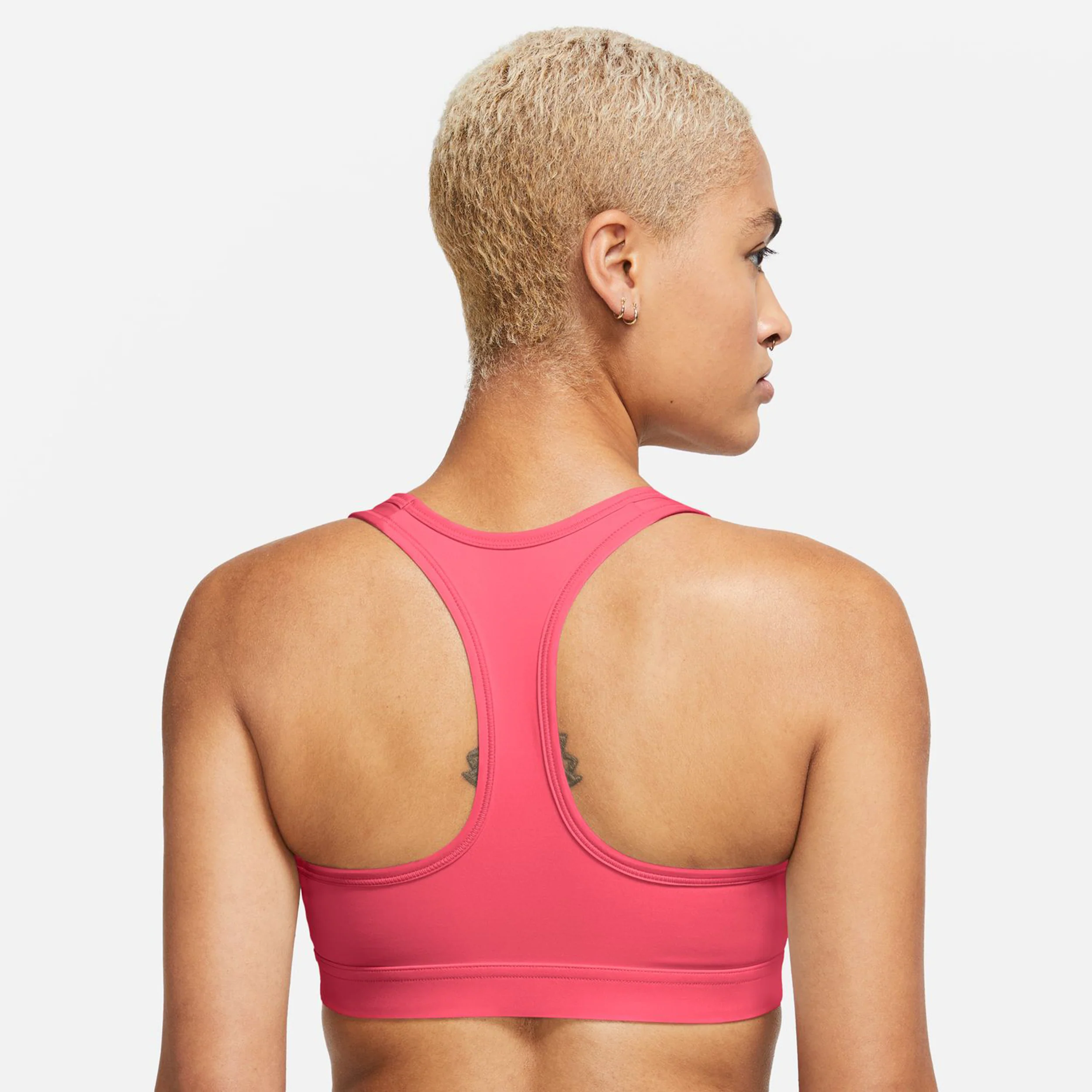 Swoosh MED Support Bra Sujetador Deportivo Mujeres-Rosa,Blanco - Image 5