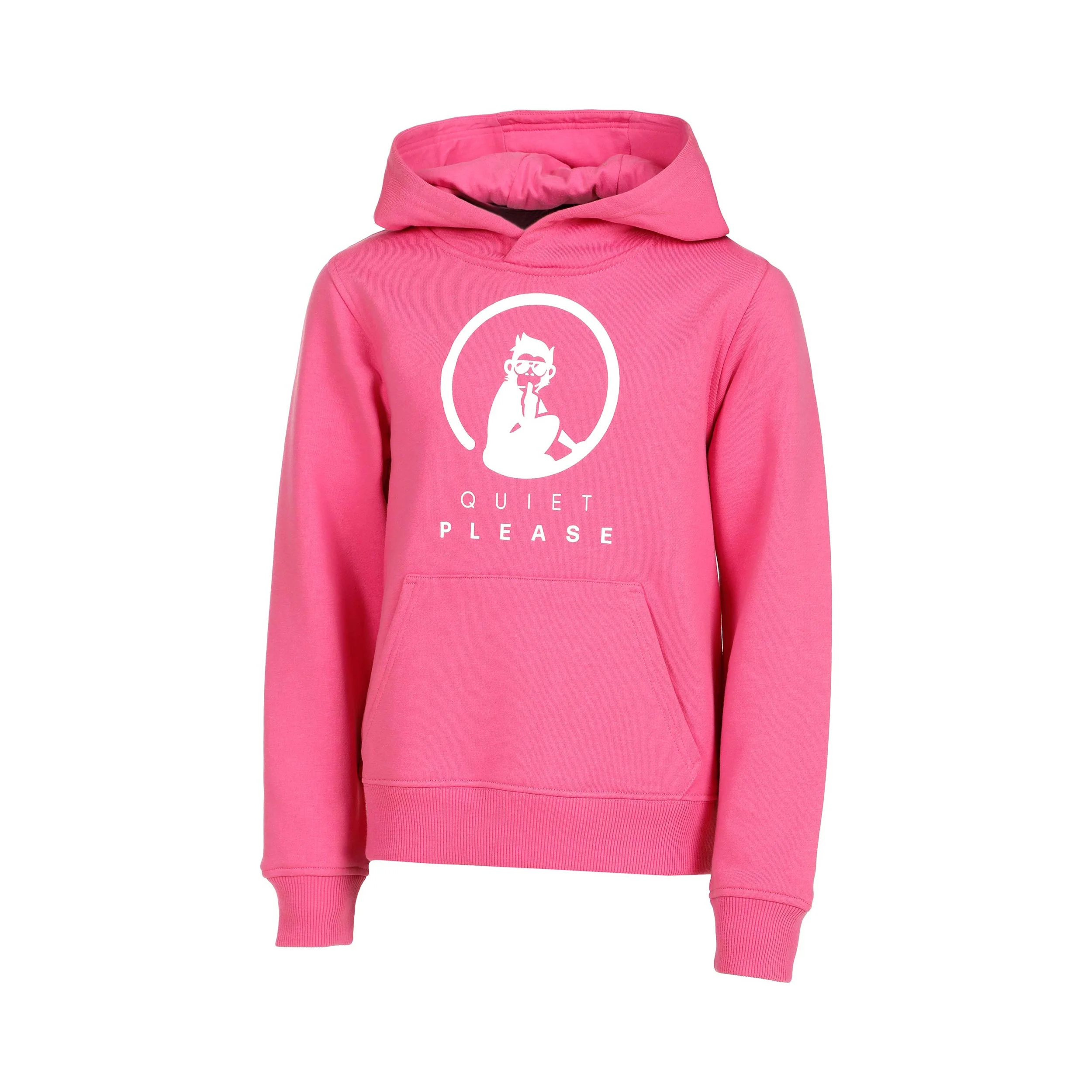 Baseline Logo Sudadera Con Capucha Chicas-Rosa