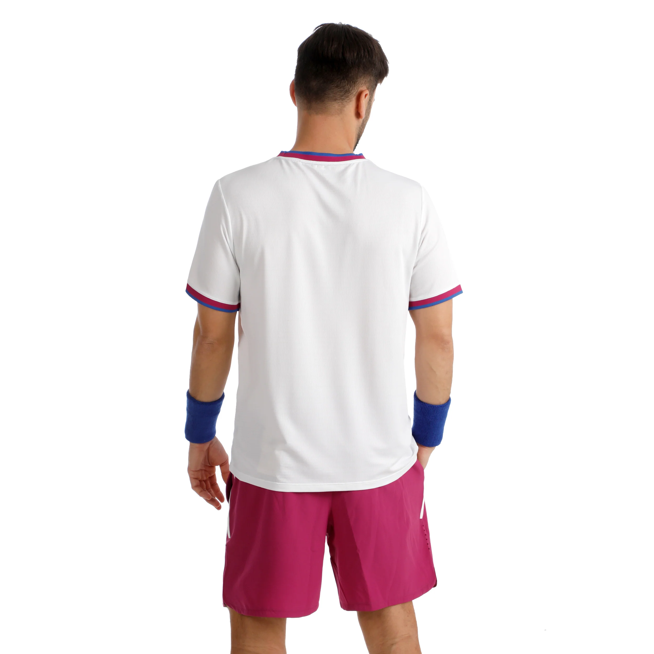 Break Ringer Camiseta de manga corta Hombres-blanco, berry - Image 7