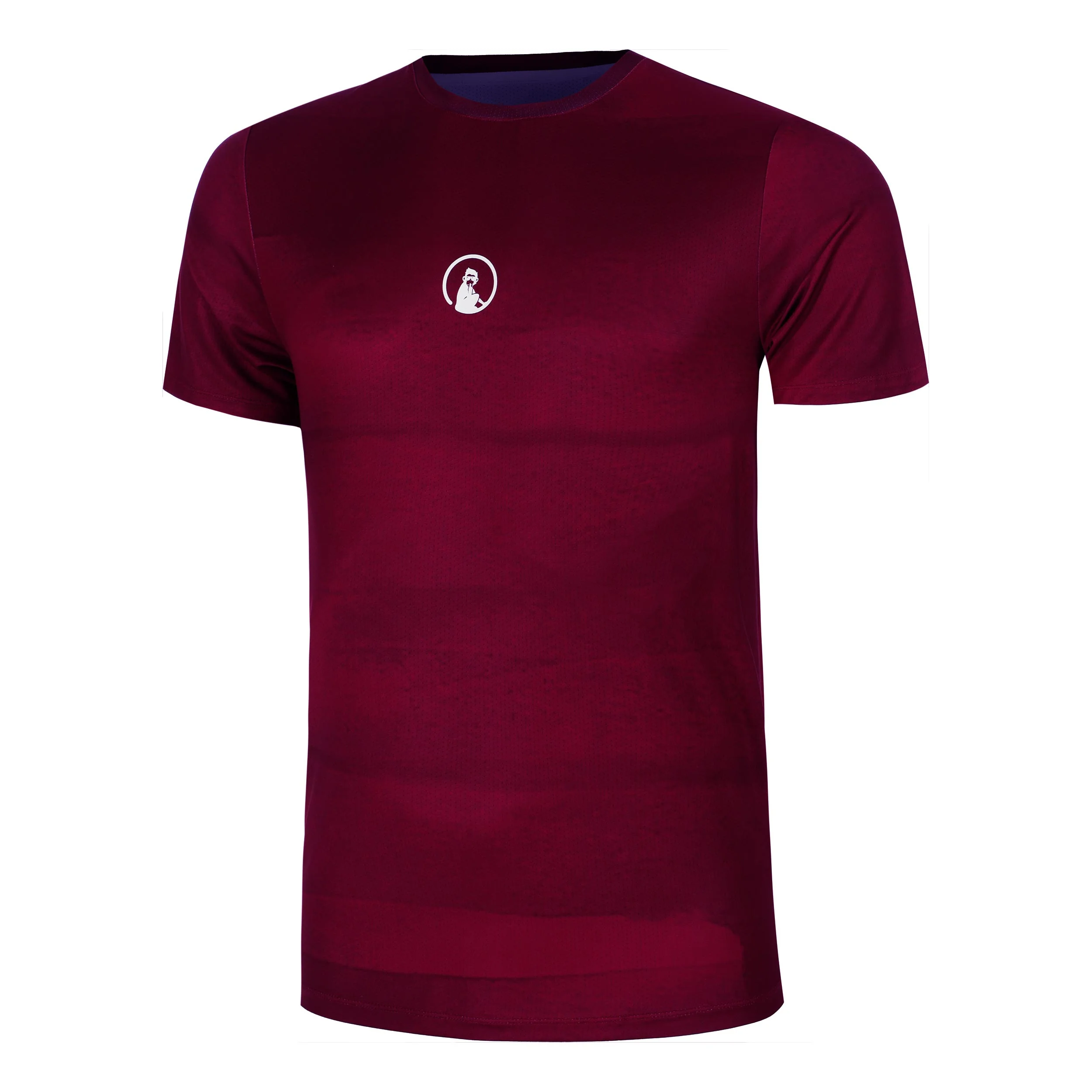 Create Receiver Wipe Camiseta De Manga Corta Hombres-Rojo Vino,Blanco