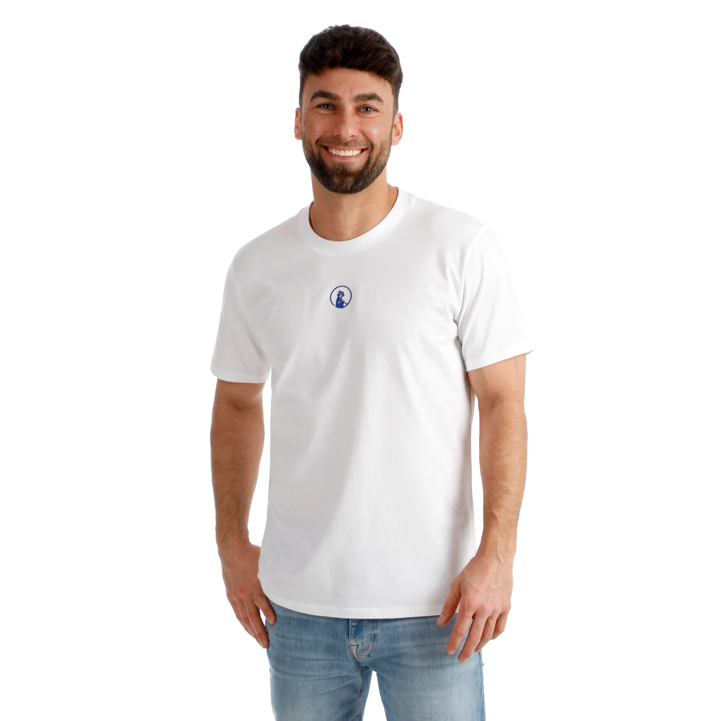 Crush T-Line Camiseta de manga corta Hombres-blanco, azul - Image 6
