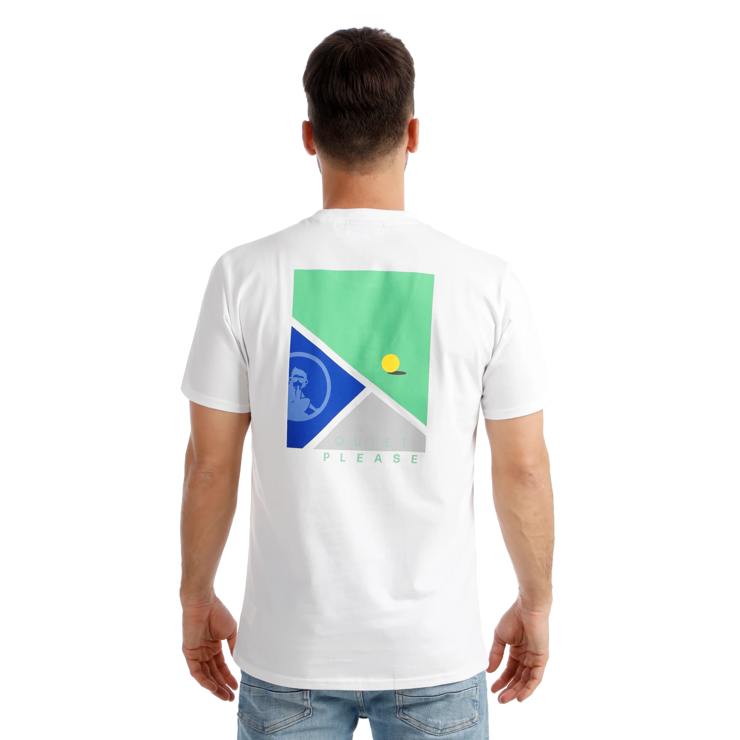 Crush T-Line Camiseta de manga corta Hombres-blanco, azul - Image 7
