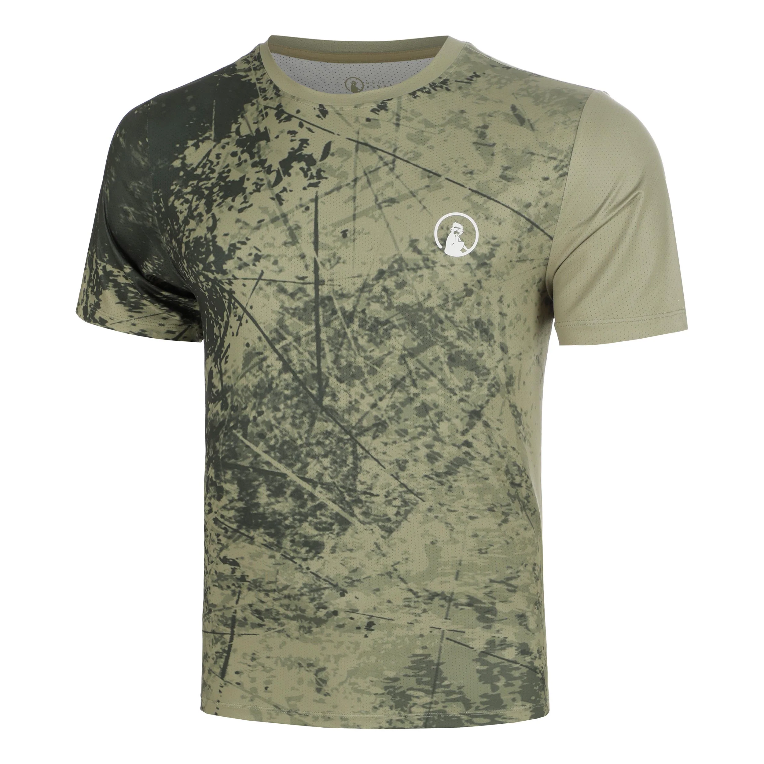 Memories Receiver Scrubbled Camiseta de manga corta Hombres - caqui
