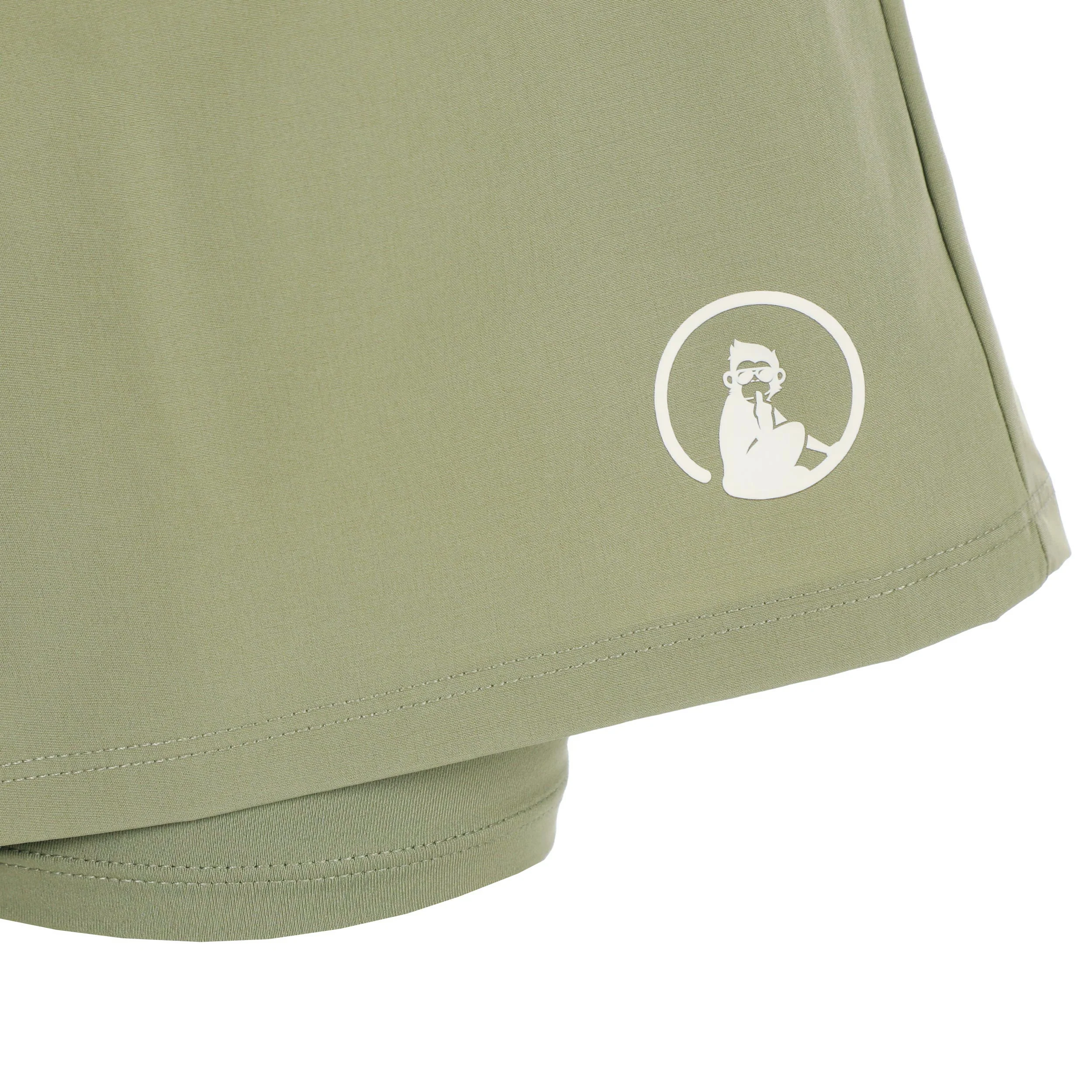 Memories Rematch 2In1 Shorts Mujeres - caqui - Image 3