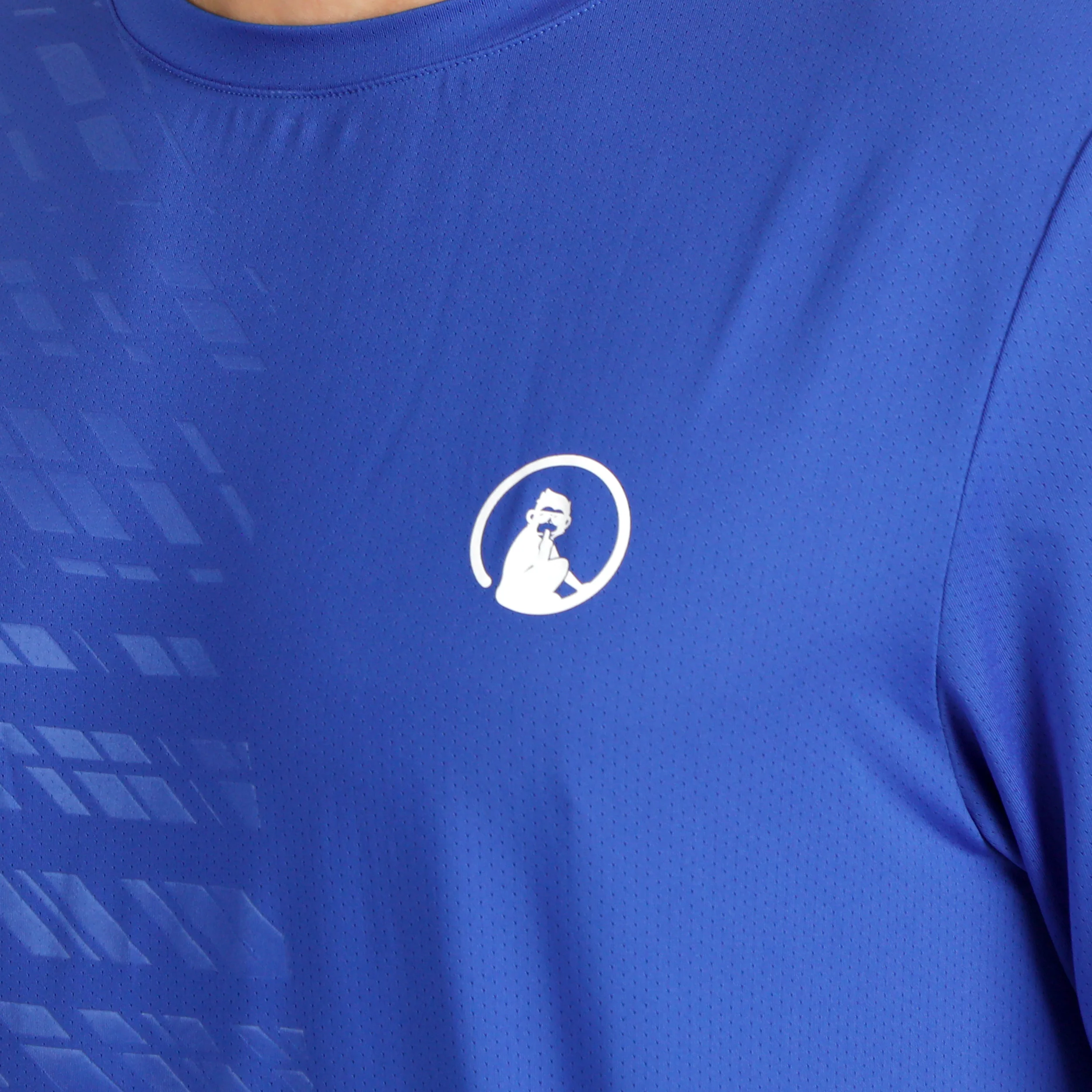 Receiver Embossed Camiseta de manga corta Hombres - azul, blanco - Image 8