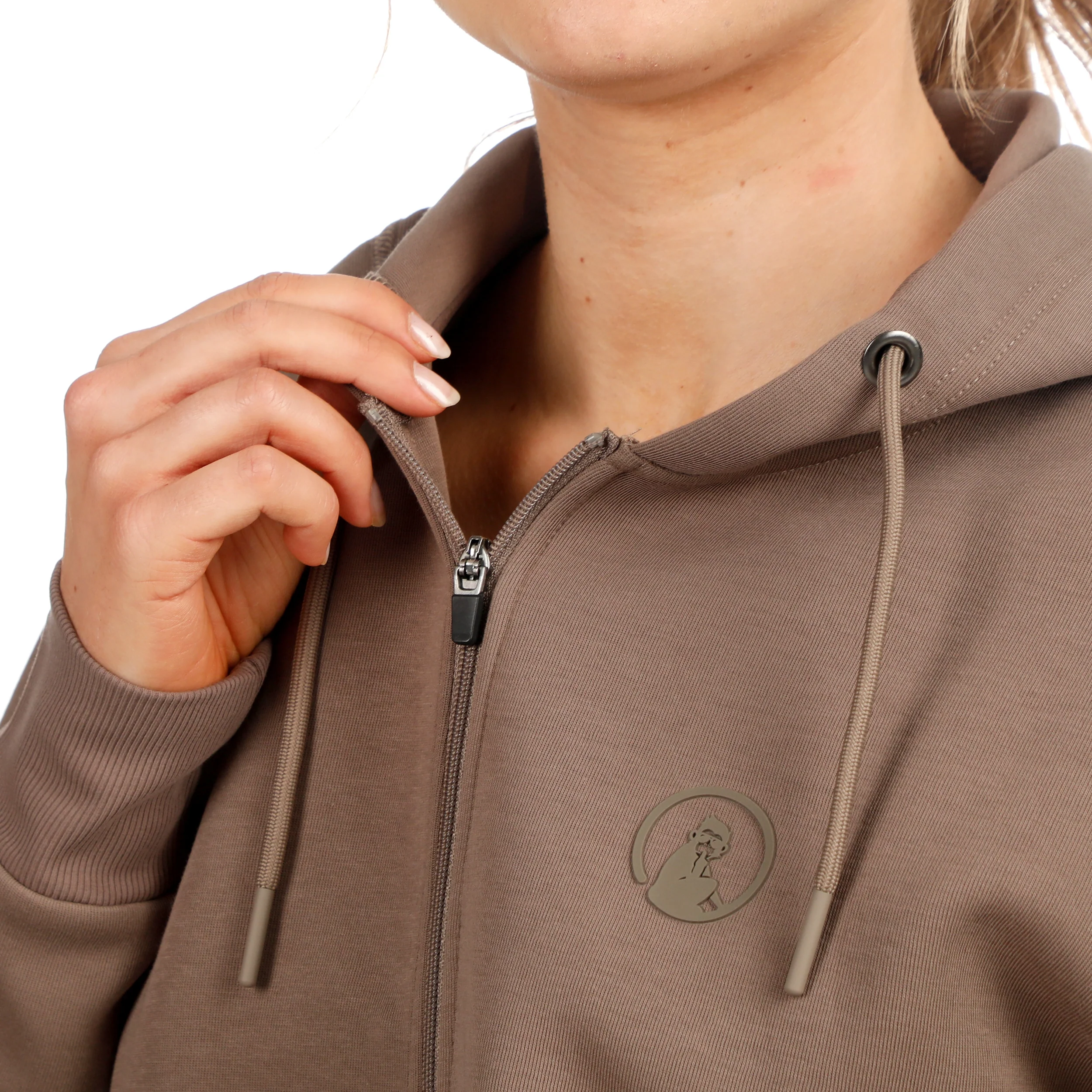 Tonal Core Zip Sudadera con cremallera Mujeres - gris, marrón - Image 7