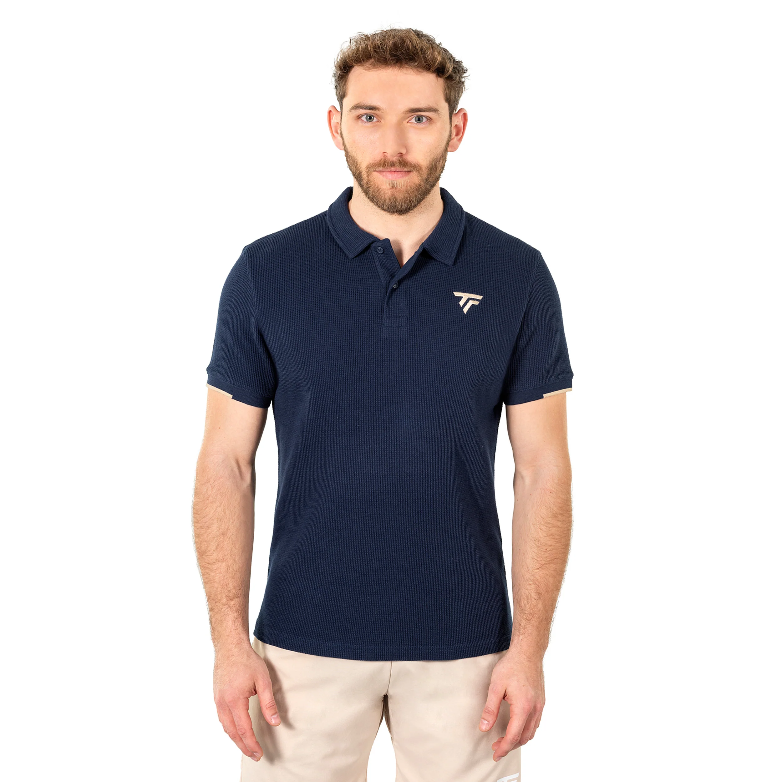 Waffle Polo Hombres-azul oscuro - Image 4