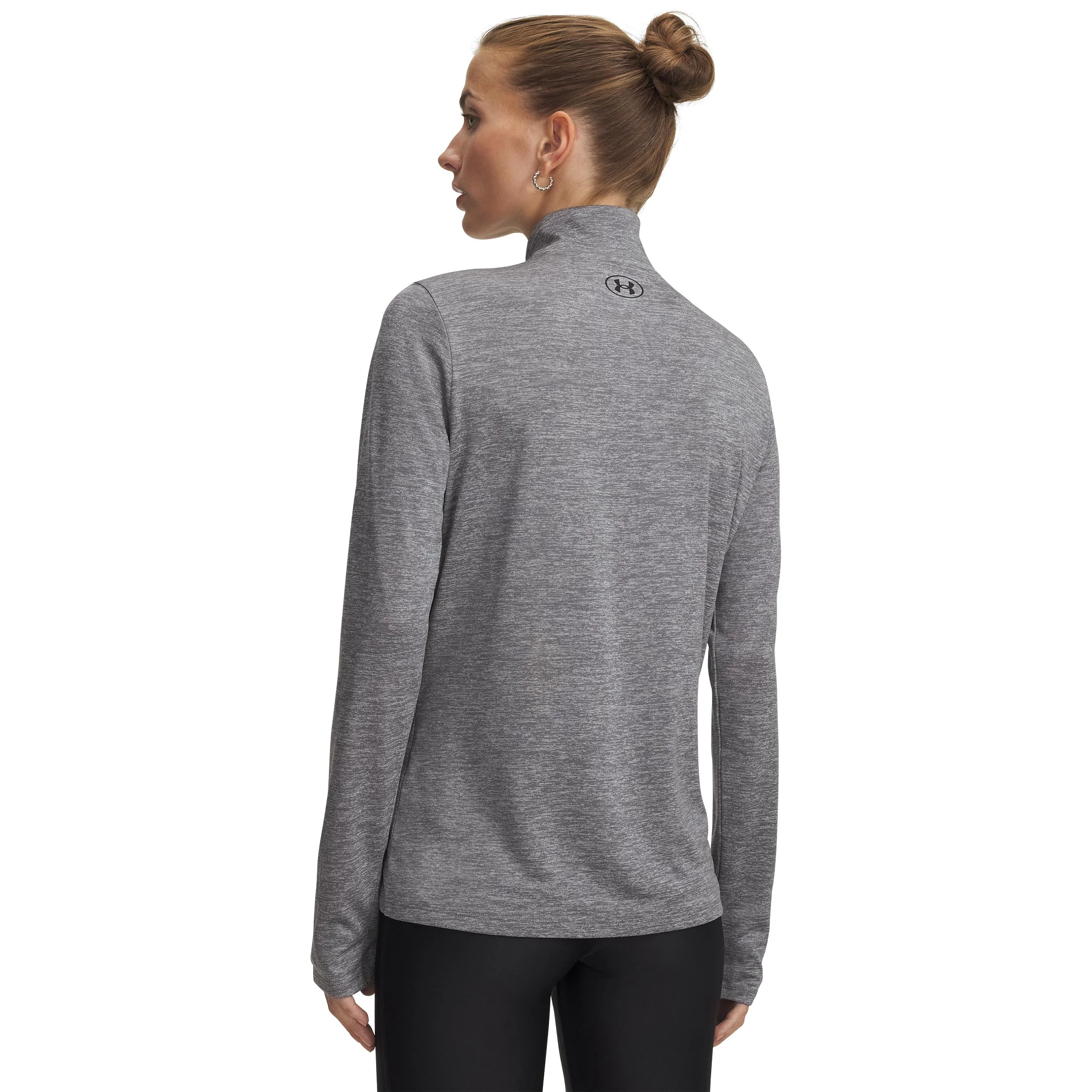 Tech 1/2 Zip-Twist Camiseta de manga larga Mujeres-verde, negro - Image 2