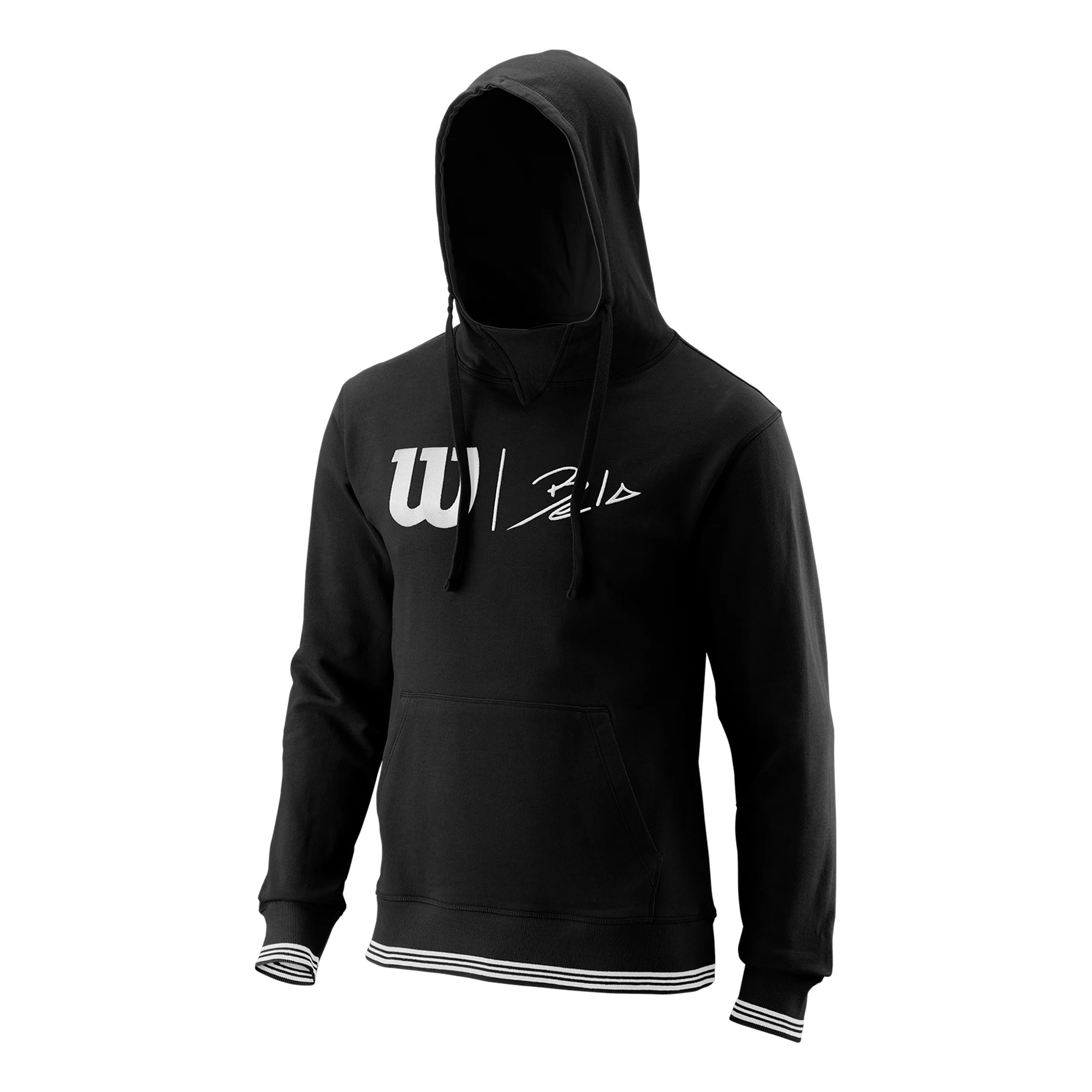 Bela Slimfit Sudadera Con Capucha Hombres-Negro,Blanco