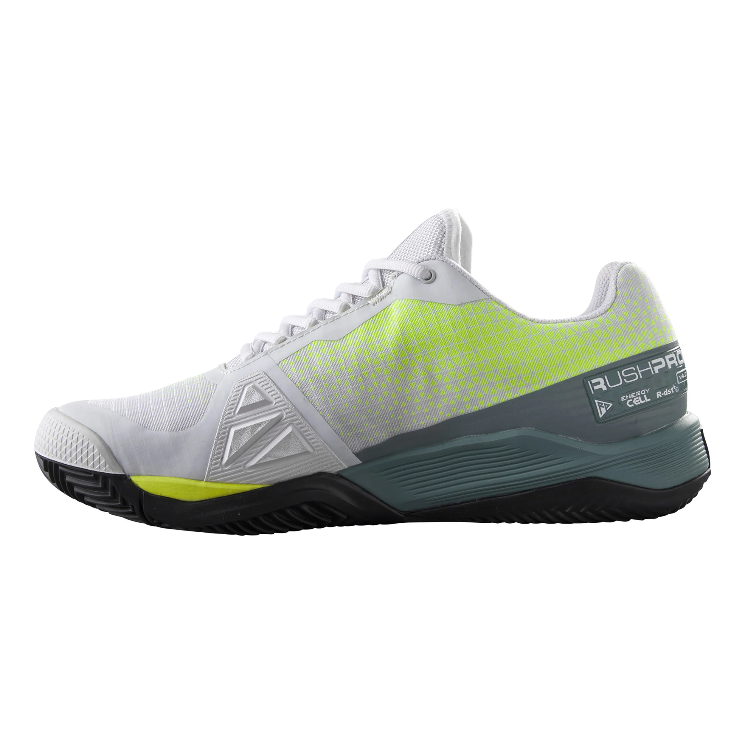 Rush Pro 4.0 Zapatilla Tierra Batida Hombres-Blanco,Gris - Image 2