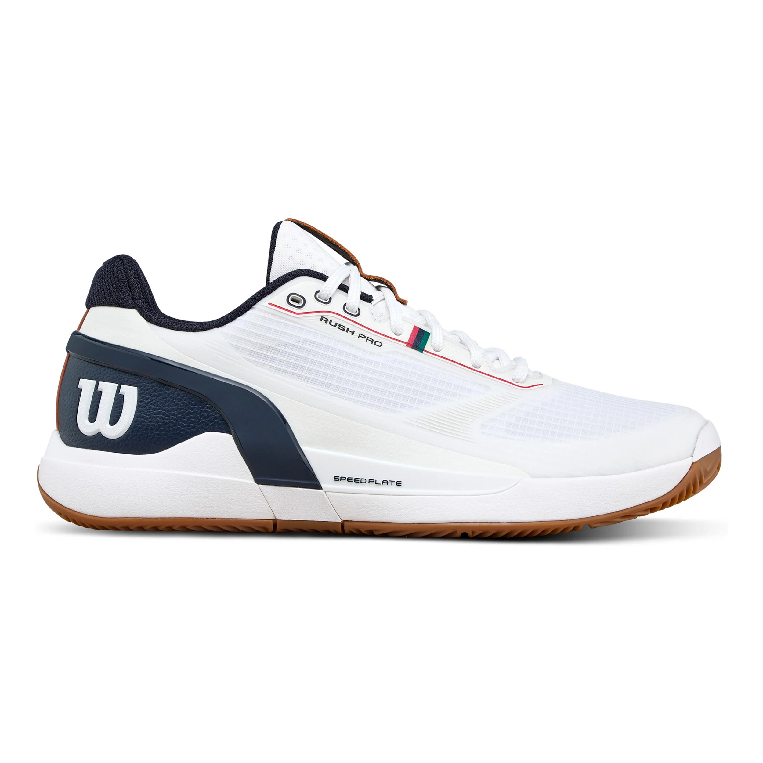Rush Pro 5 Zapatilla tierra batida Hombres-blanco, azul oscuro