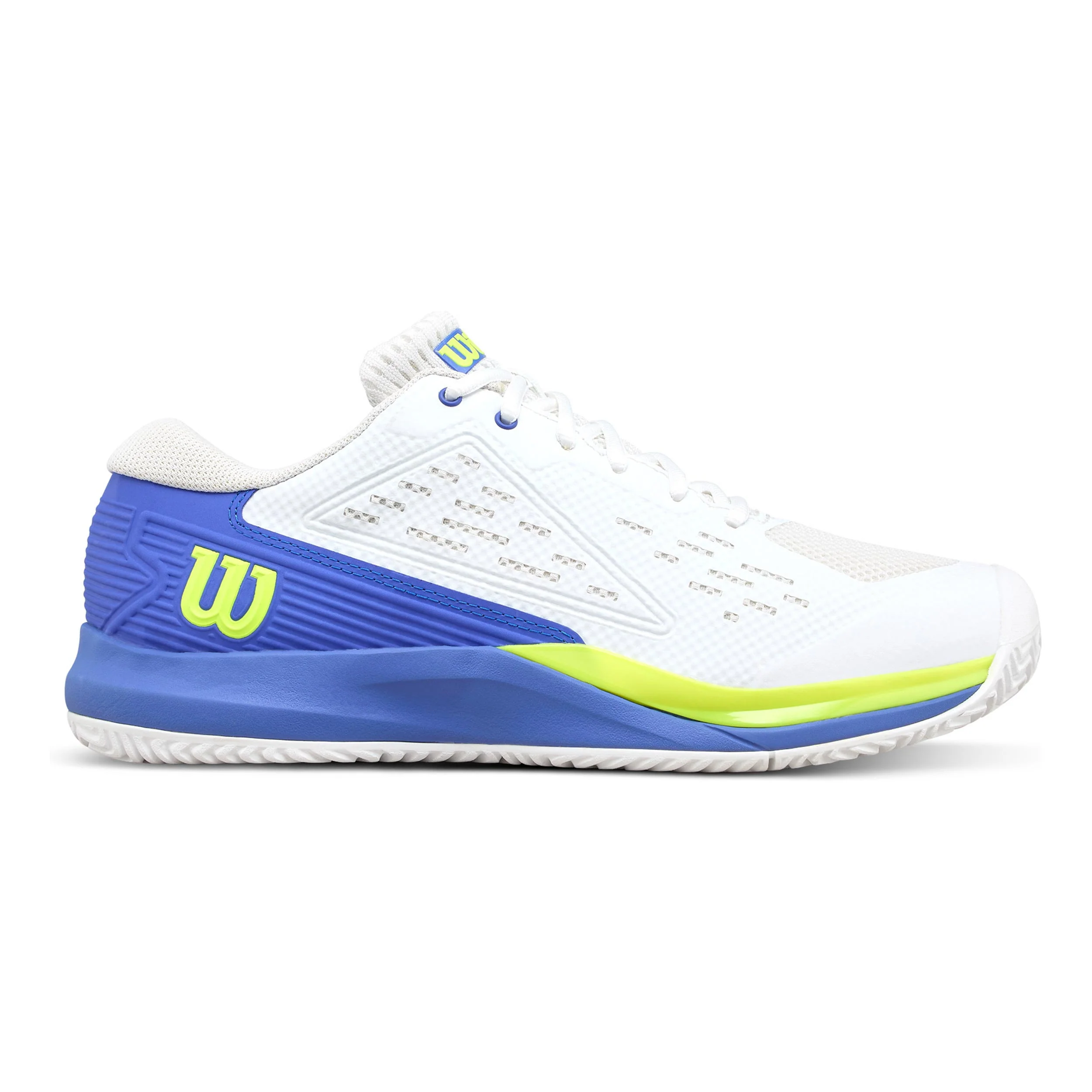 Rush Pro Ace Zapatilla Todas Las Superficies Hombres-Blanco,Azul
